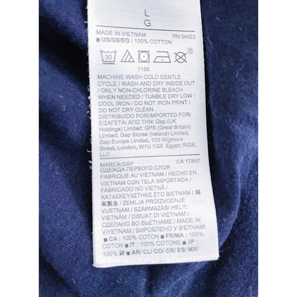 GAP Navy Oversized T-Shirt - Picture 5 of 5